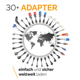 30+ Adapter, weltweit sicher laden